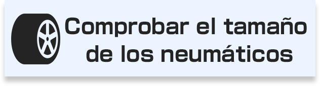 Comprobar el tamaño de los neumáticos